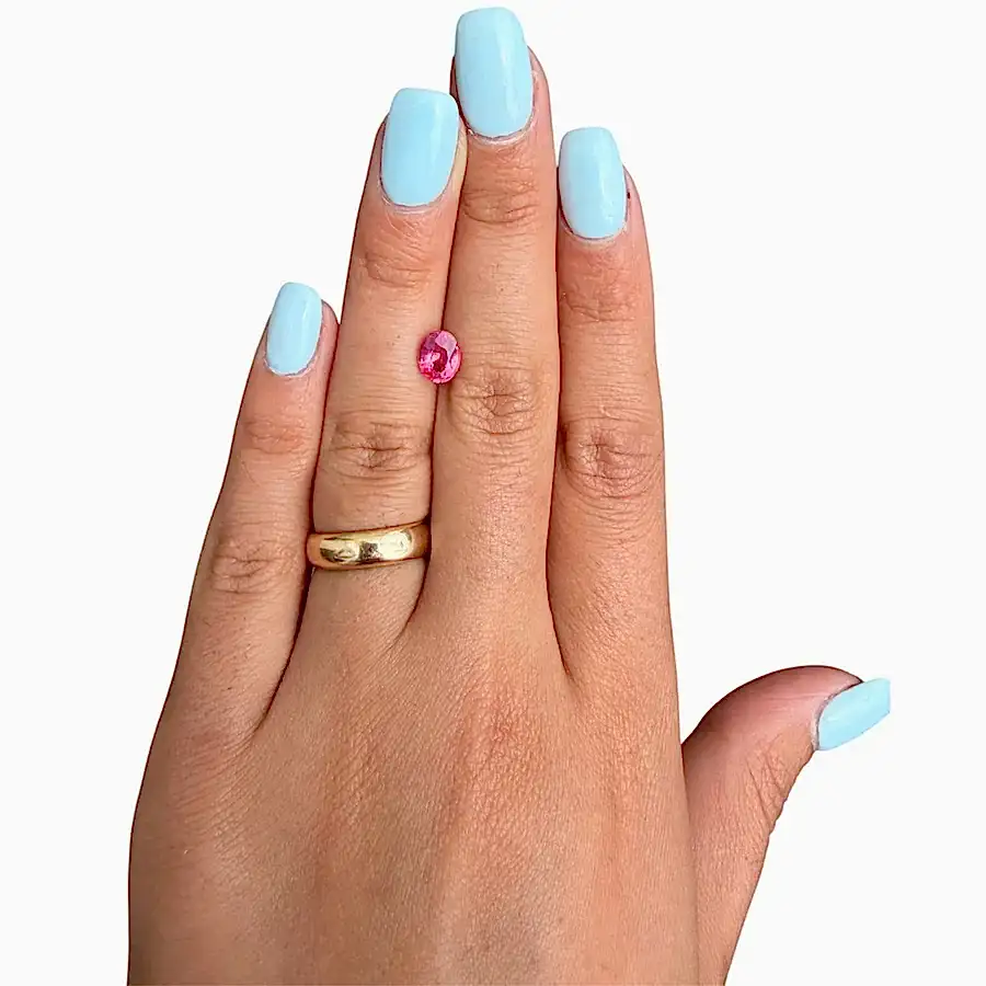 1.10ct Vivid Pink Mahenge Spinel - Kingdom Jewelry