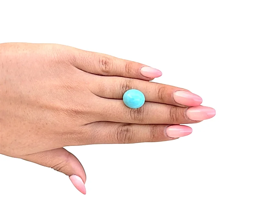 14.65ct Persian Robins Egg Blue Natural Turquoise - Kingdom Jewelry