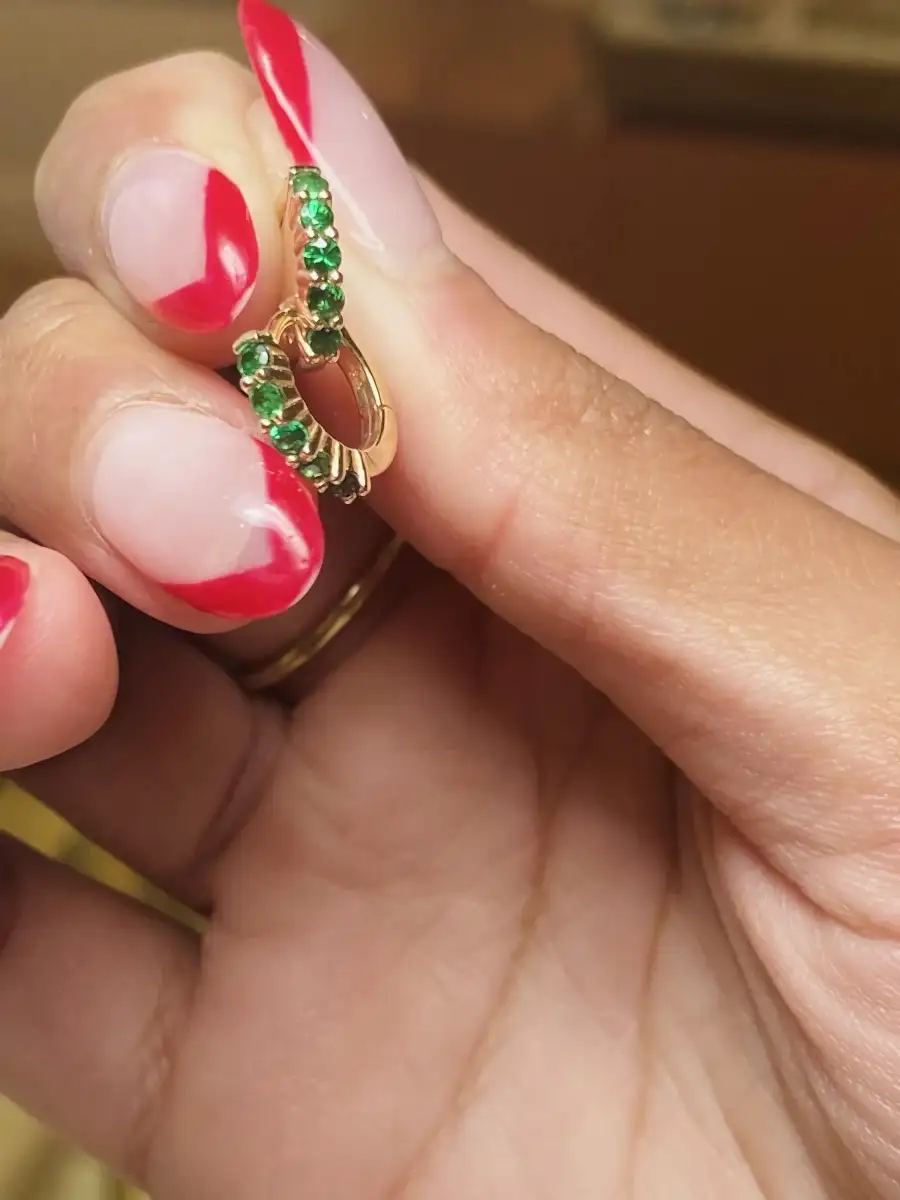 14k Garnet Huggies - Kingdom Jewelry