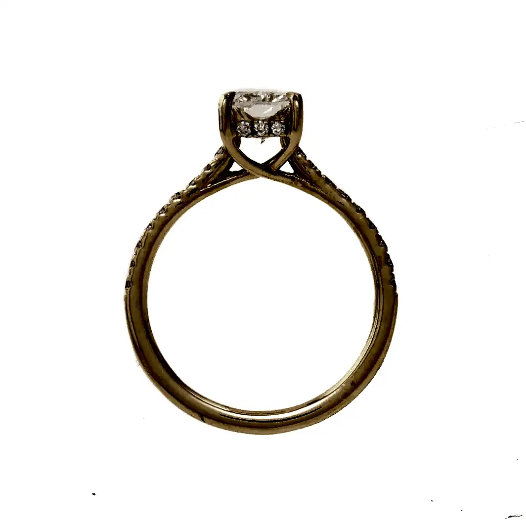 14k Gold X 1.54CT Lab Diamond Ring - Kingdom Jewelry