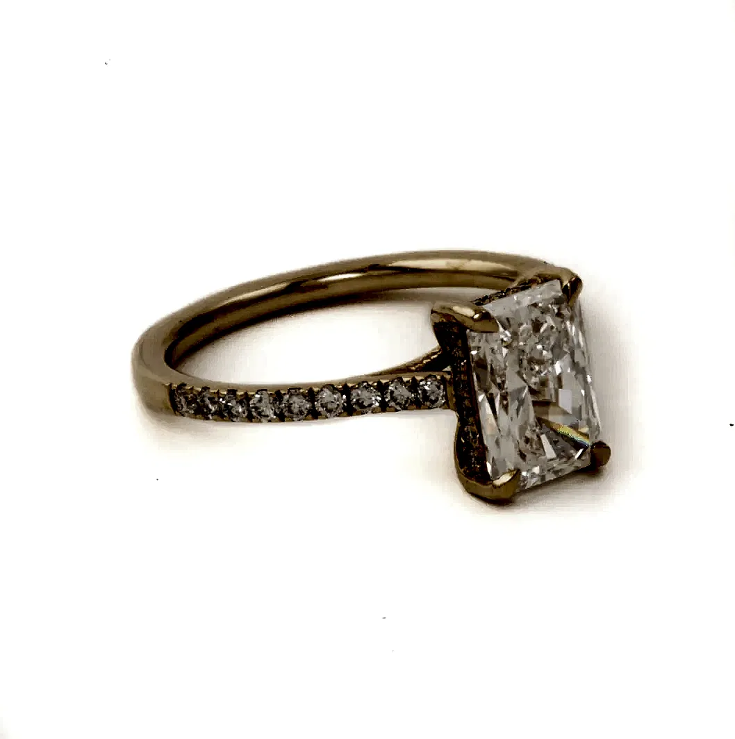 14k Gold X 1.54CT Lab Diamond Ring - Kingdom Jewelry