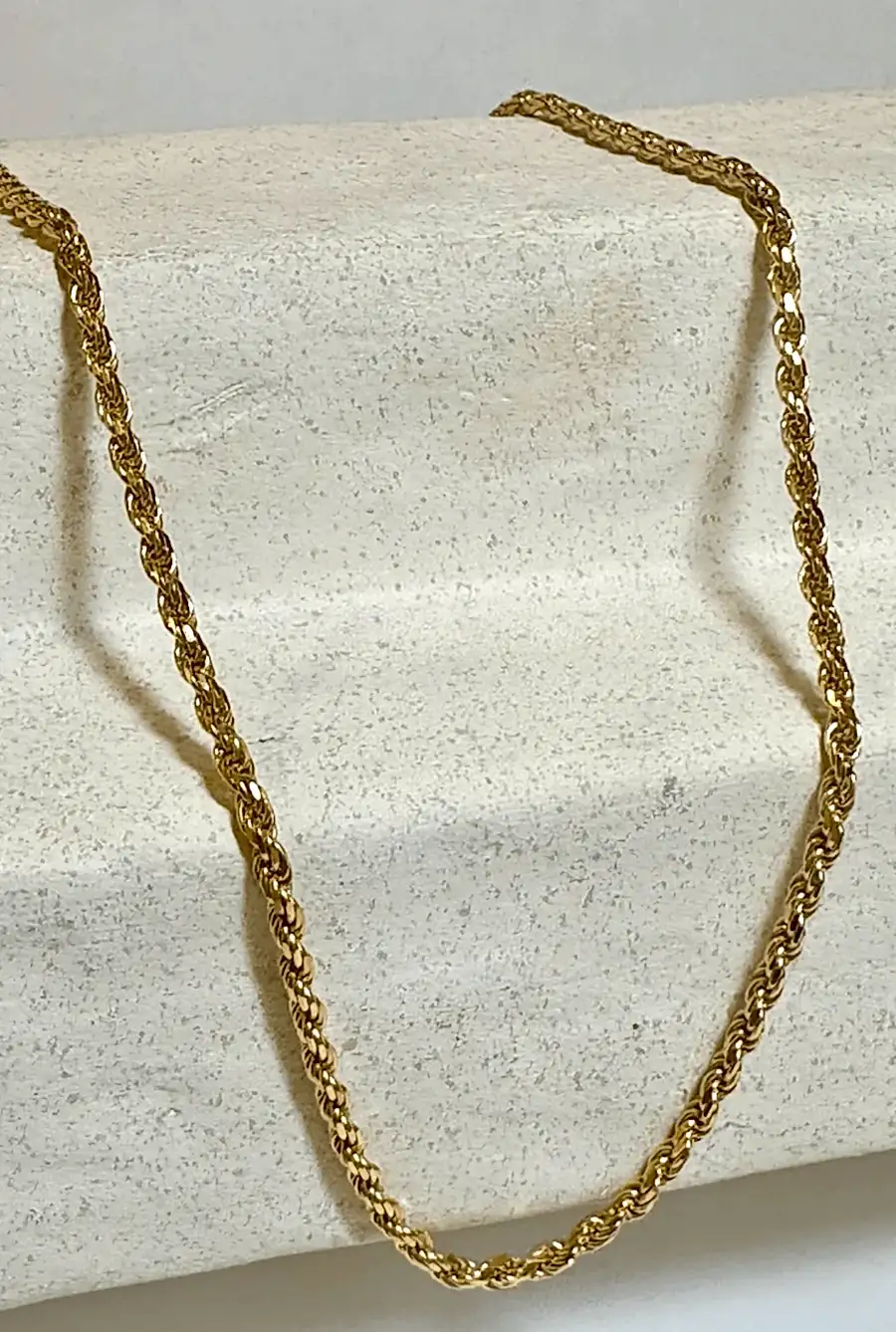 14k Yellow Gold 22 Inch Singapore Link Chain - Kingdom Jewelry