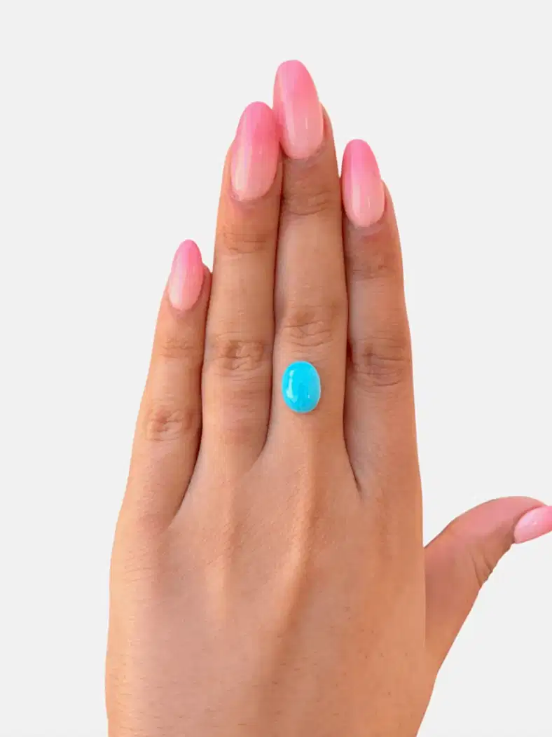 2.40ct Persian Robins Egg Blue Natural Turquoise - Kingdom Jewelry
