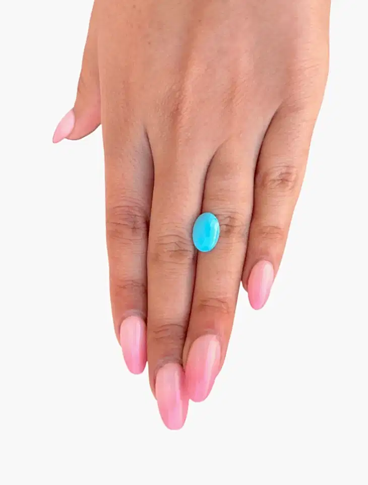 2.55 ct Persian Robins Egg Blue Natural Turquoise - Kingdom Jewelry
