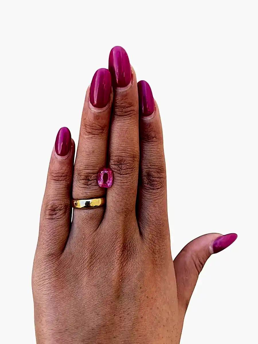 3.076ct Vivid Pink Mahenge Spinel - Kingdom Jewelry