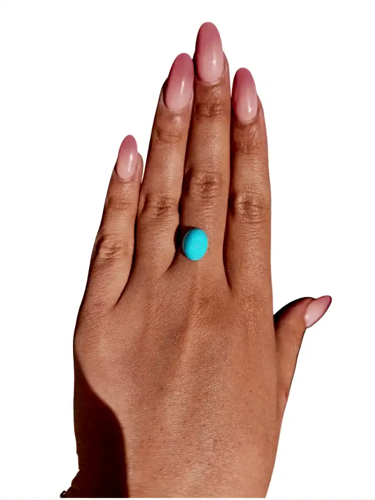3.60Persian Robins Egg Blue Natural Turquoise - Kingdom Jewelry
