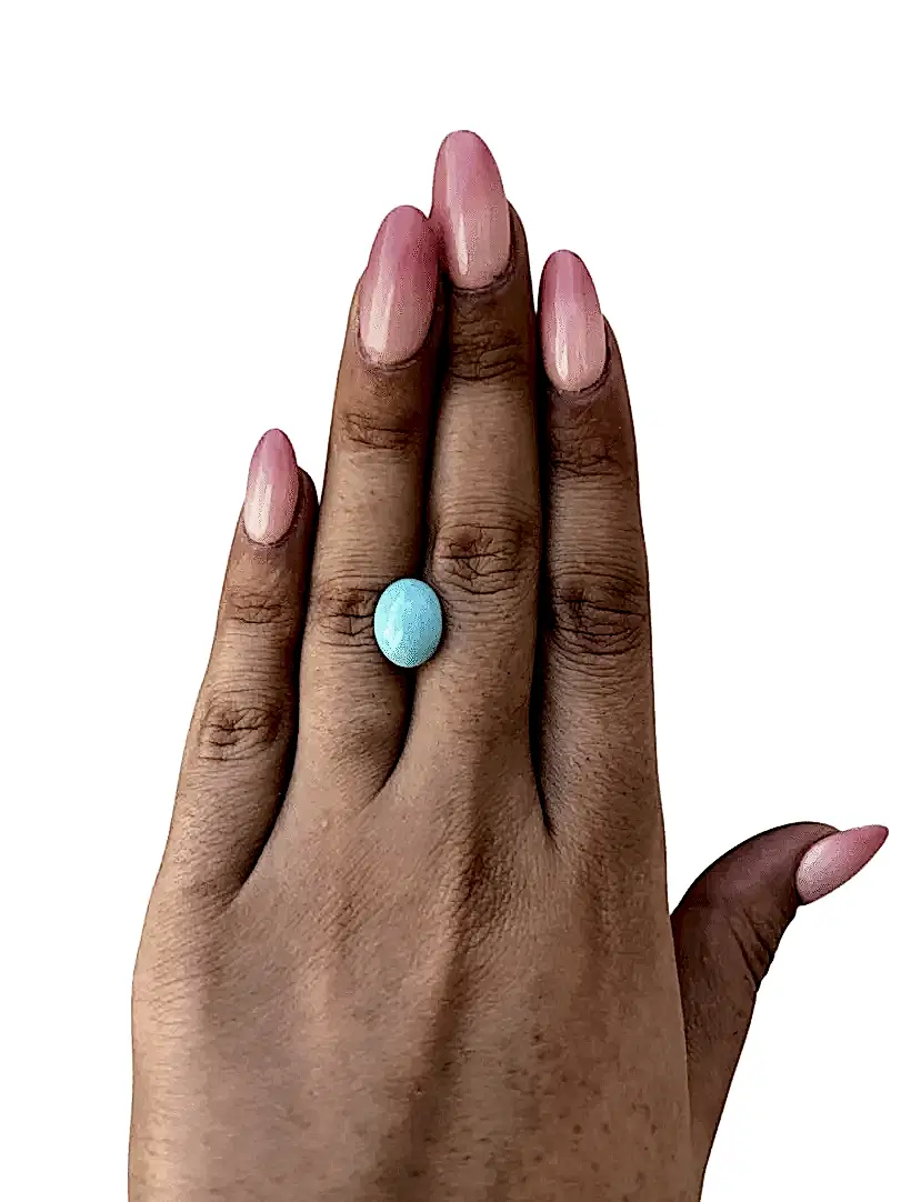 4.65ct Persian Robins Egg Blue Natural Turquoise - Kingdom Jewelry