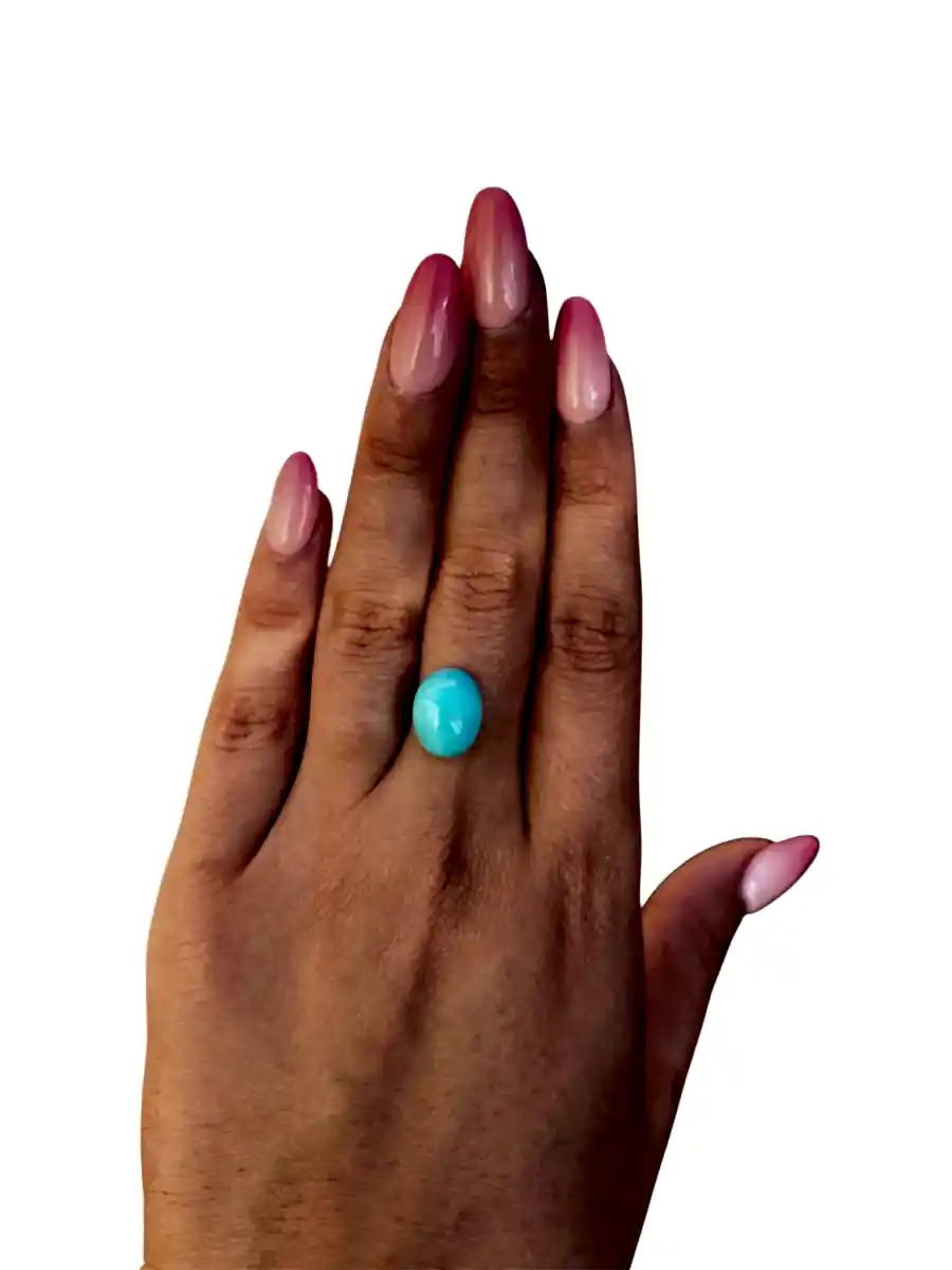 5.25ct Persian Robins Egg Blue Natural Turquoise - Kingdom Jewelry
