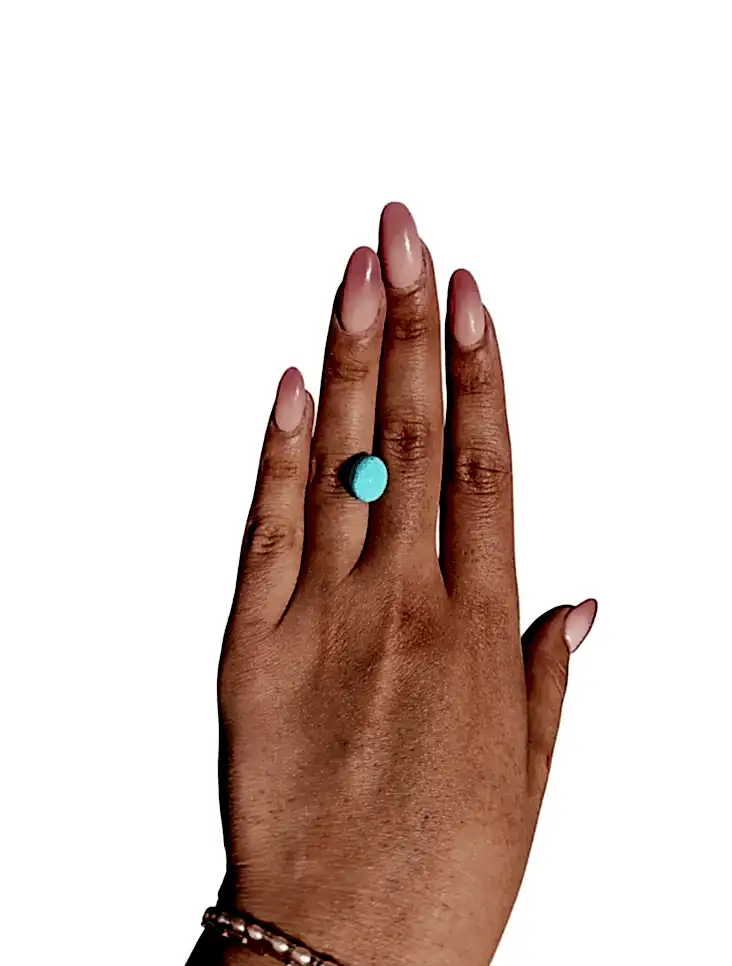 5.85 ct Persian Robins Egg Blue Natural Turquoise - Kingdom Jewelry