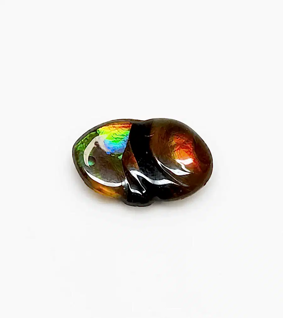 8.20ct Hand Cut Collector Fire Agate- By Ryszard Krukowski - Kingdom Jewelry