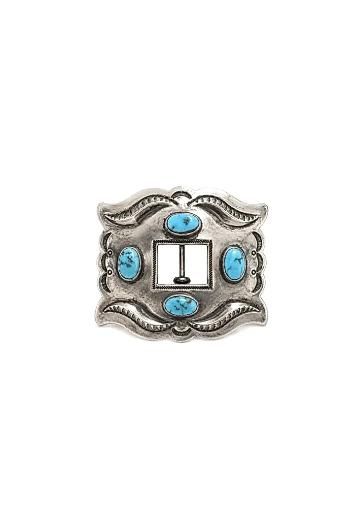 Repousse Navajo Belt Buckle - Kingdom Jewelry