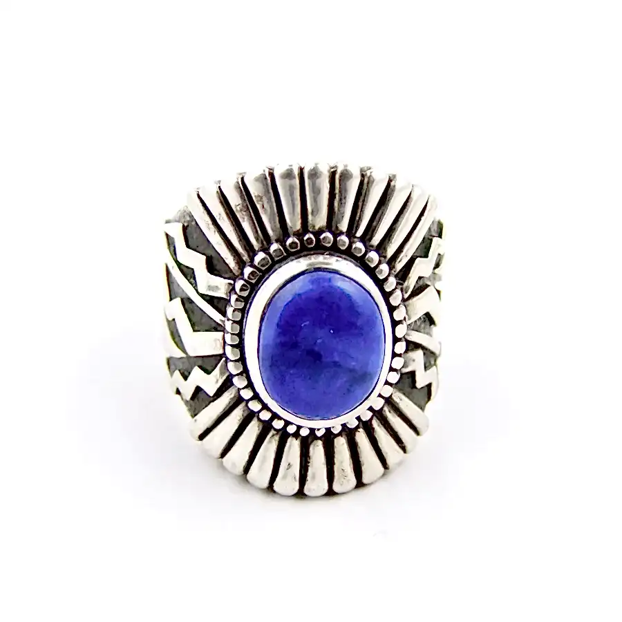 Lapis Sonoran Sunrise Ring - Kingdom Jewelry