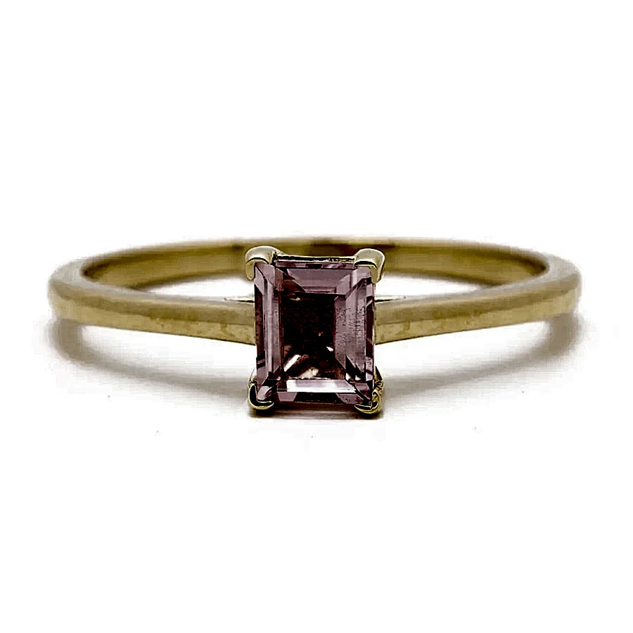 Princess-Cut Morganite Engagement Ring - Kingdom Jewelry