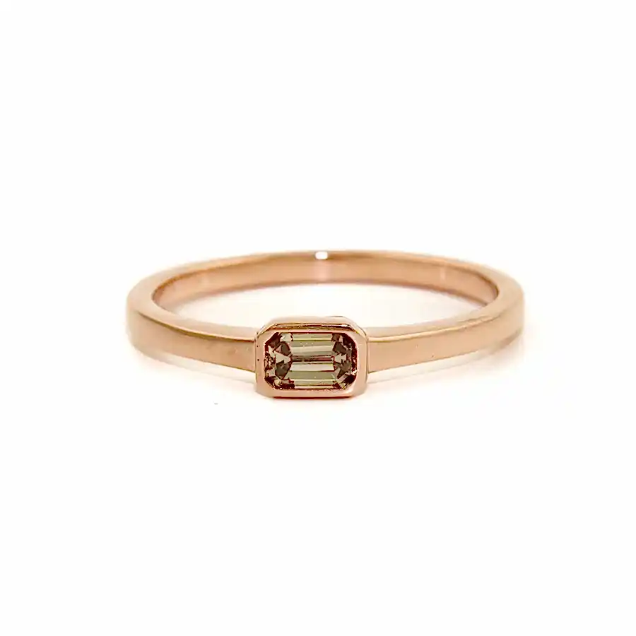 Rosey Champagne Diamond Ring - Kingdom Jewelry