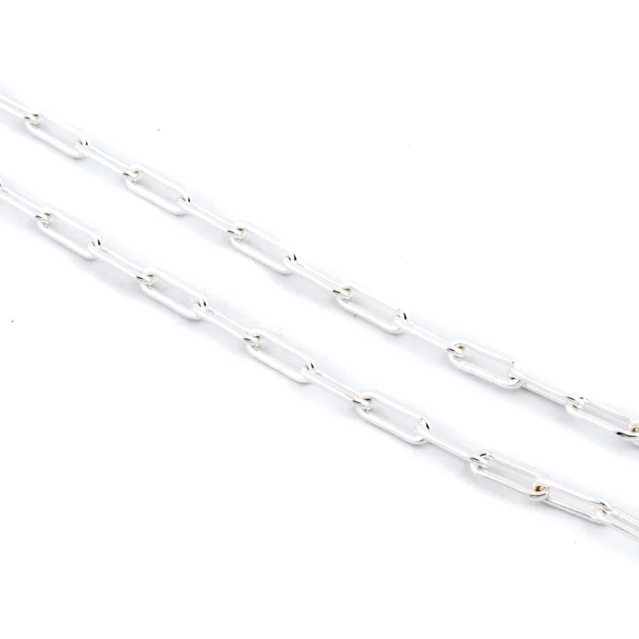Silver Layering Paperclip Necklace - Kingdom Jewelry