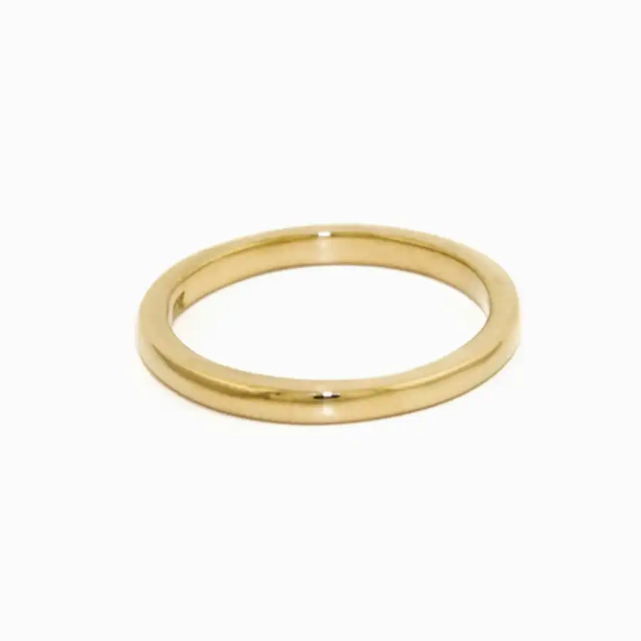 Slim Straight Stacking Band in 14K - Kingdom Jewelry