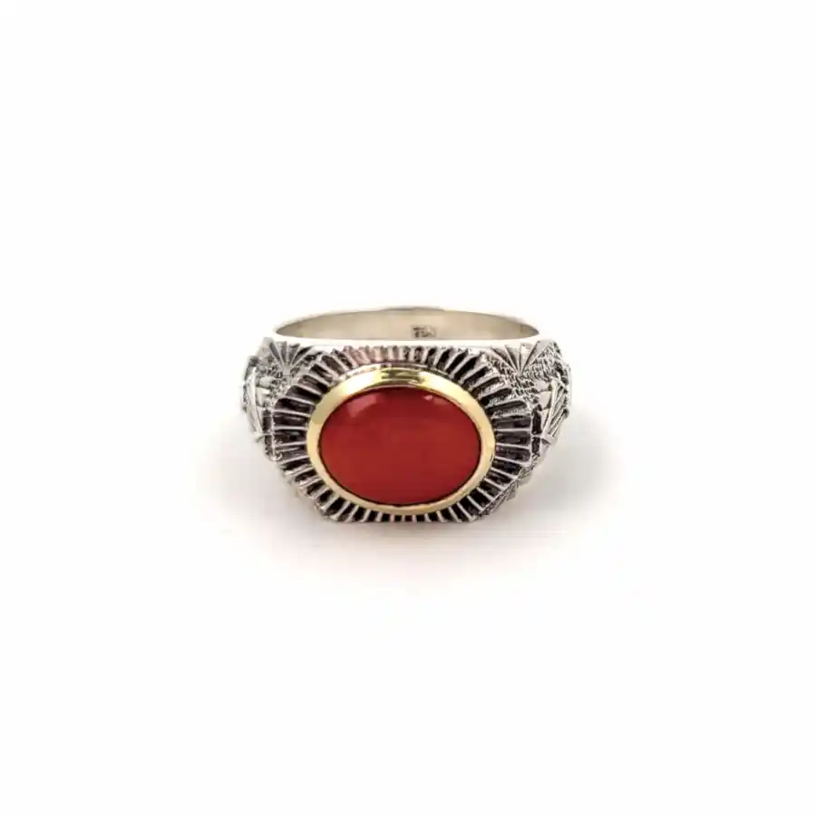 The Empire Red Coral Kingdom Ring - Kingdom Jewelry